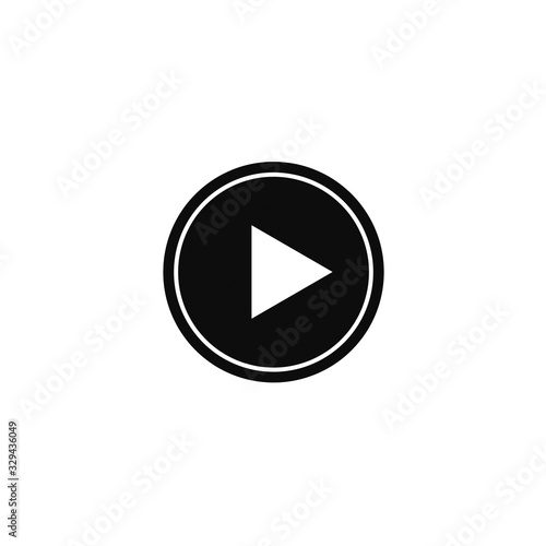 Free Download play button on white background - GFXLoad
