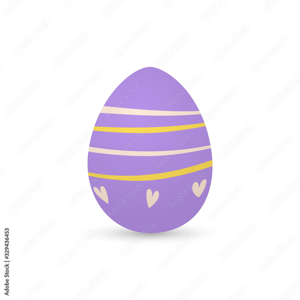 Isolated decorated easter eggs Isolated decorated easter eggs