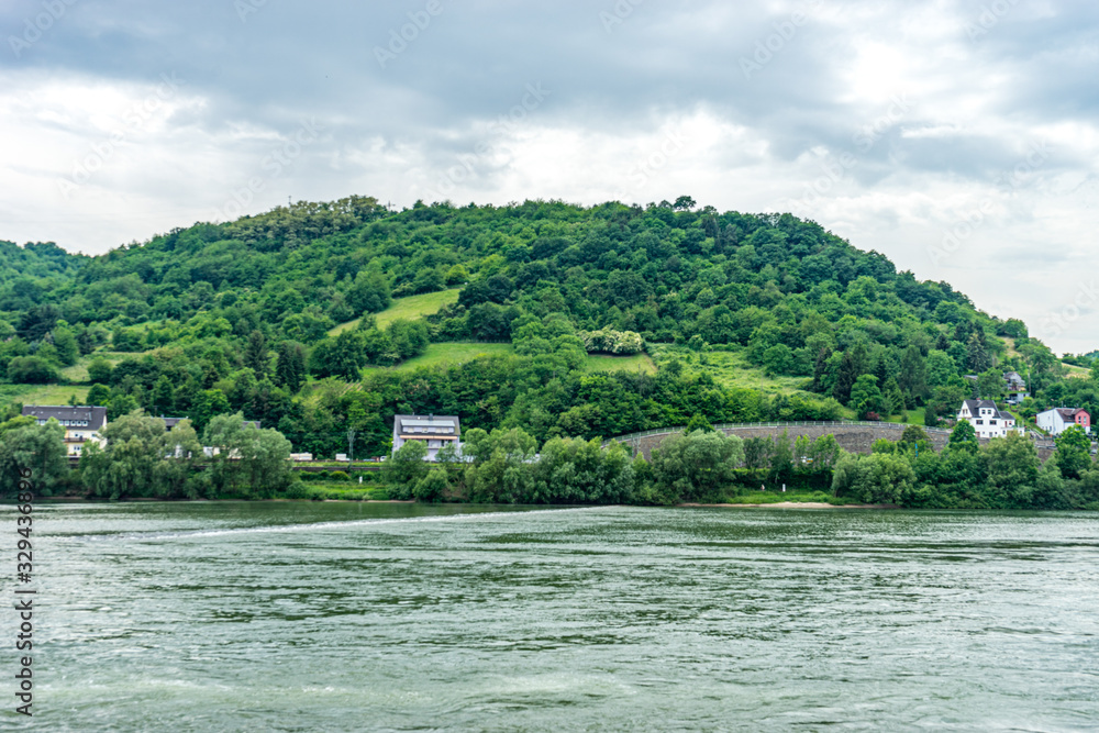 Fototapeta premium Germany, Rhine Romantic Cruise, a large body of water