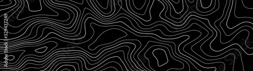 Topographic map lines background. Abstract vector illustration.