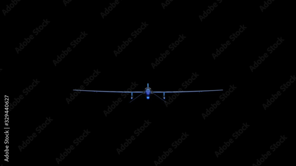 General Atomics MQ-1 Predator Drone Digital Blueprint Scan Wireframe. General Atomics MQ-1 Predator Drone Digital Blueprint Scan Wireframe.