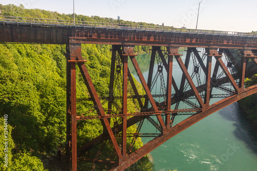 Old metal railroad bridge