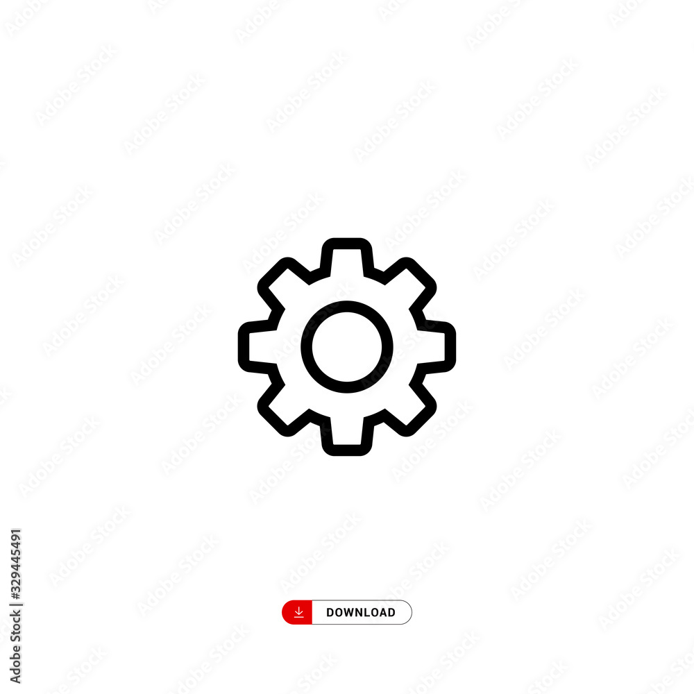 Setting icon vector, Tools, Cog, Gear Sign. Help options account concept. Trendy Flat style for graphic design, logo, Web site, social media, UI, mobile app Setting icon vector, Tools, Cog, Gear Sign. Help options account concept. Trendy Flat style for graphic design, logo, Web site, social media, UI, mobile app