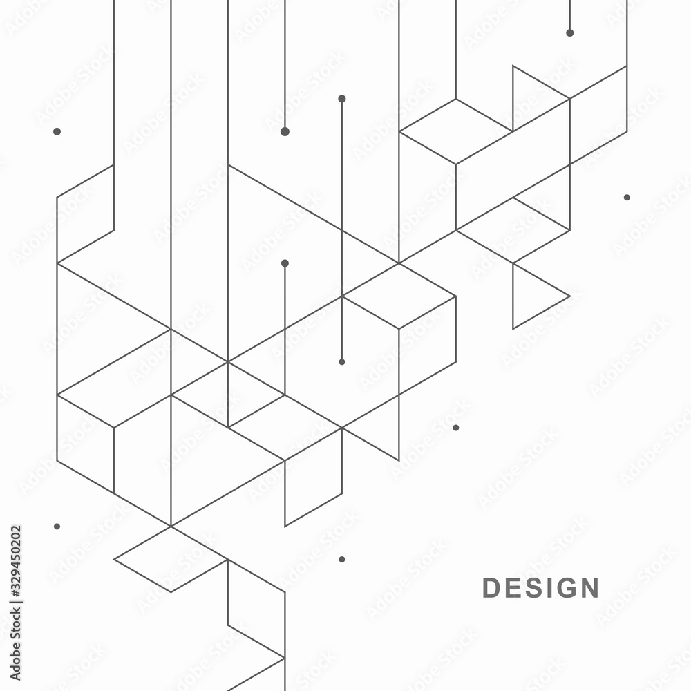 Abstract geometric technological background. Vector creative design. Abstract geometric technological background. Vector creative design.