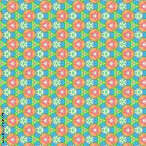 Abstract kaleidoscope background. Ornament for website, corporate style, fashion design and house interior design, as well for hand crafts and DIY. Endless texture.