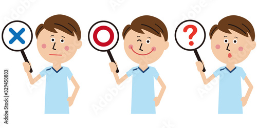 ポップな理学療法士・作業療法士・言語聴覚士の男性がクイズ