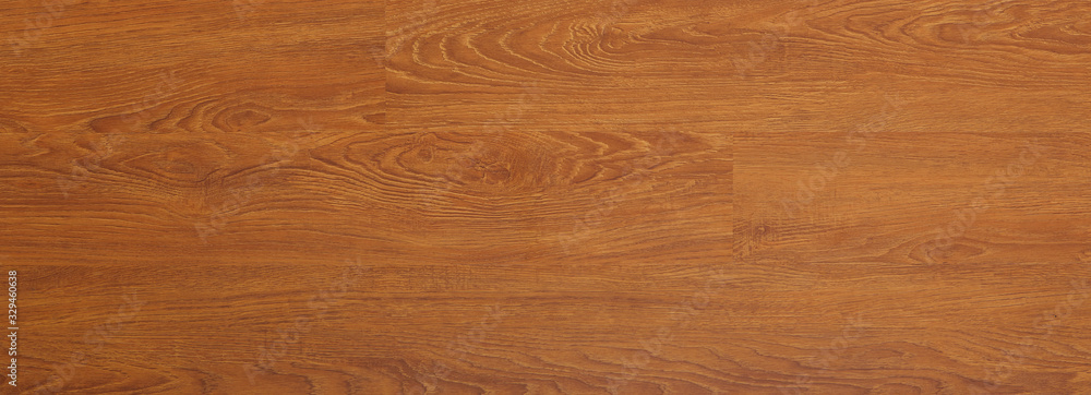 Fototapeta premium Wooden natural texture. New parquet blank. Wooden laminate floor boards background image. Home decor.