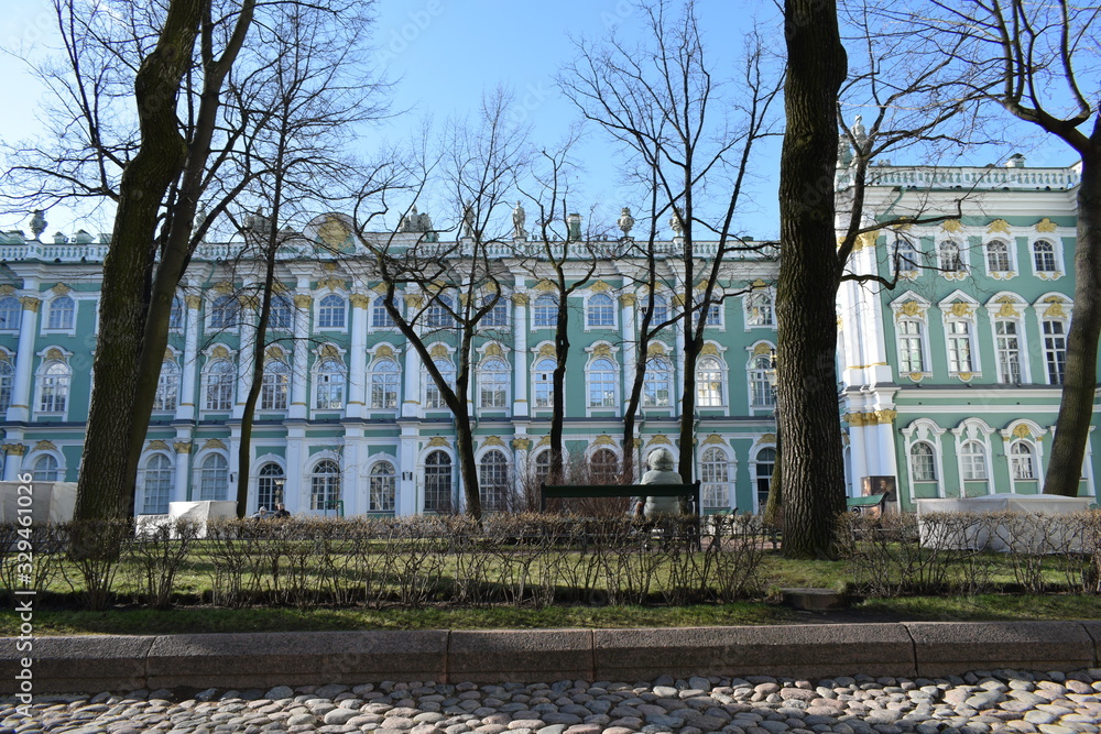 Palace, historical building, facade of the Palace Palace, historical building, facade of the Palace