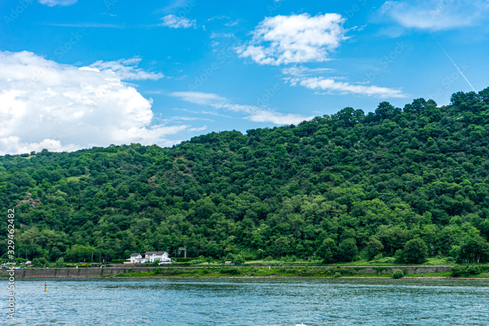 Obraz premium Germany, Rhine Romantic Cruise, a large body of water