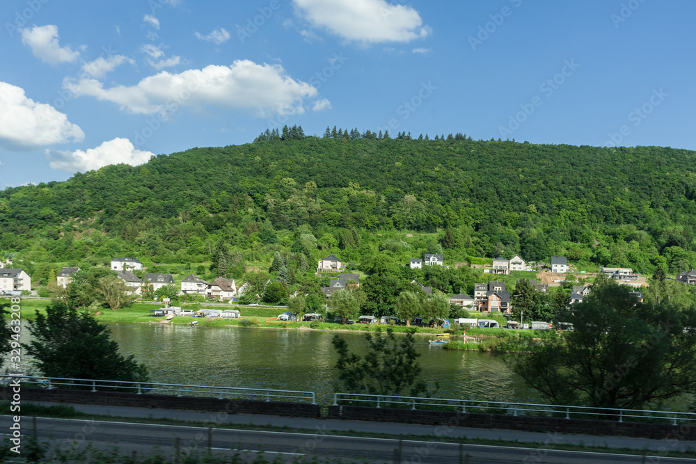 Germany, Hiking Frankfurt Outskirts, a large green field with trees in the background Germany, Hiking Frankfurt Outskirts, a large green field with trees in the background