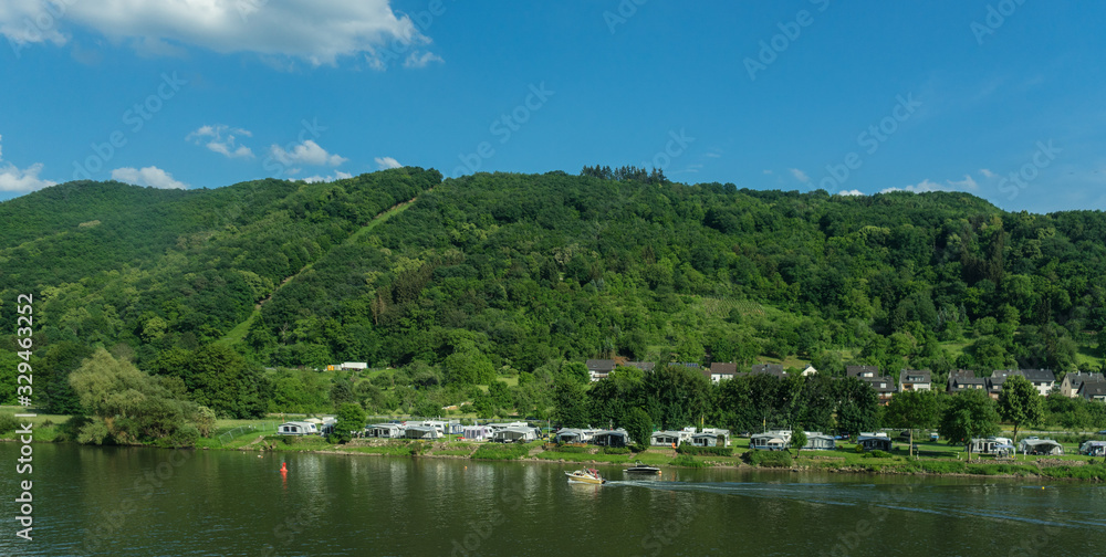 Germany, Hiking Frankfurt Outskirts, a large body of water with a mountain in the background