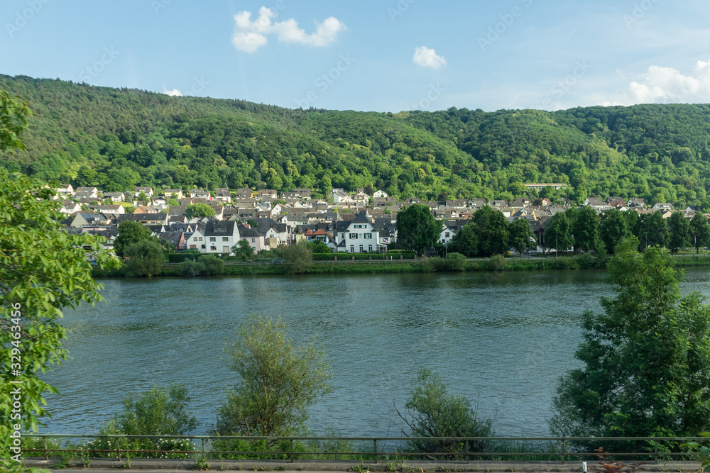 Germany, Hiking Frankfurt Outskirts, a large body of water with a mountain in the background Germany, Hiking Frankfurt Outskirts, a large body of water with a mountain in the background