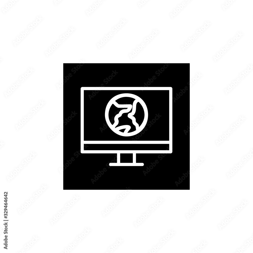 global access icon. Online learning icon. Perfect for application, web, logo and presentation template. Icon design line inverted style global access icon. Online learning icon. Perfect for application, web, logo and presentation template. Icon design line inverted style
