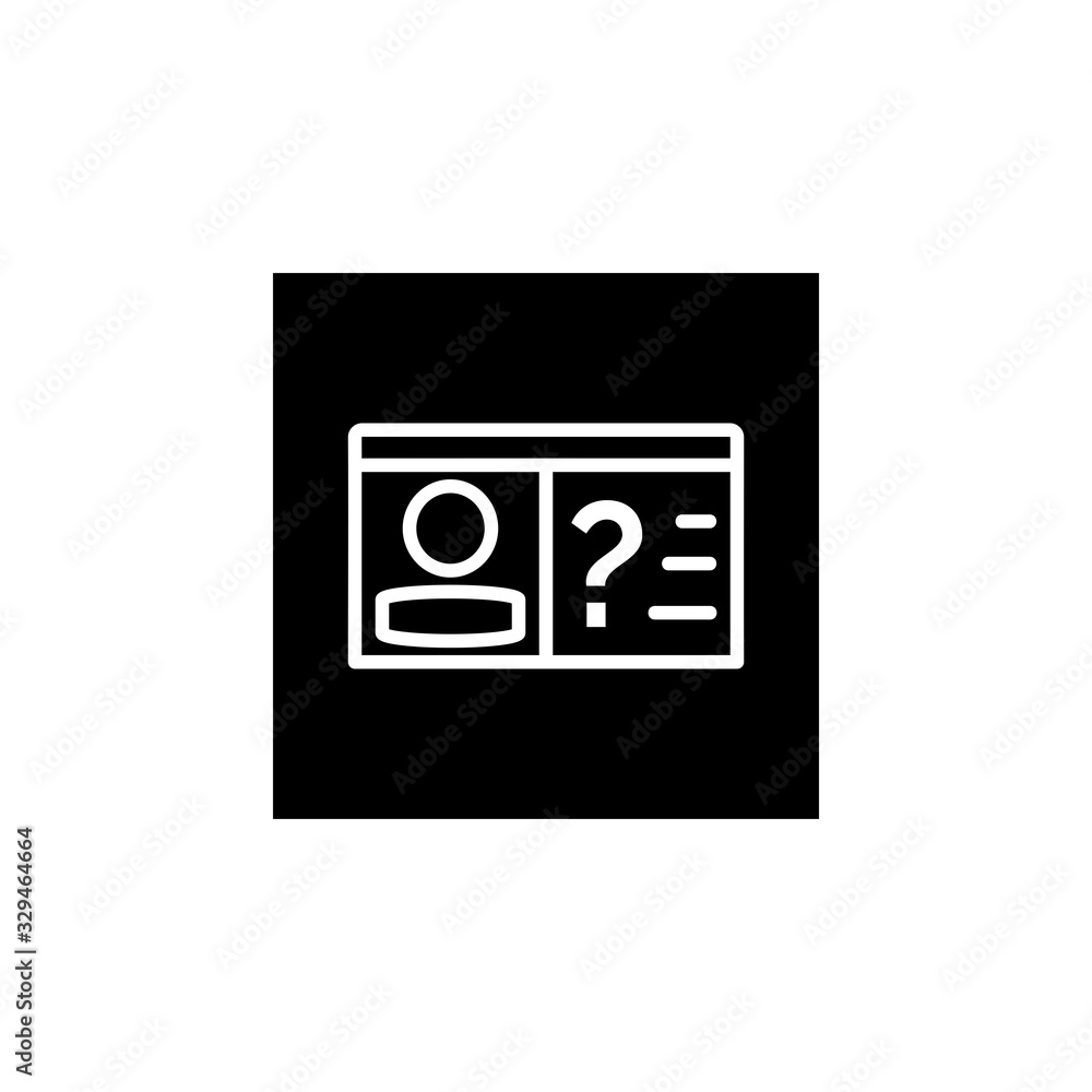 contact icon. Online learning icon. Perfect for application, web, logo and presentation template. Icon design line inverted style contact icon. Online learning icon. Perfect for application, web, logo and presentation template. Icon design line inverted style