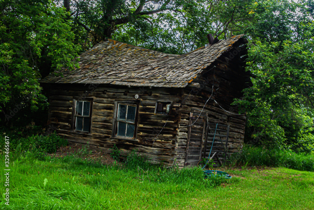 old wooden house in the forest old wooden house in the forest