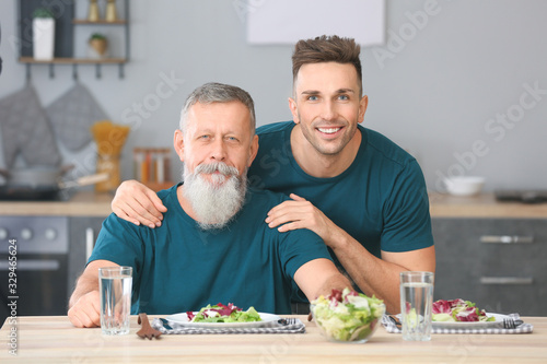Portrait of senior man and ...