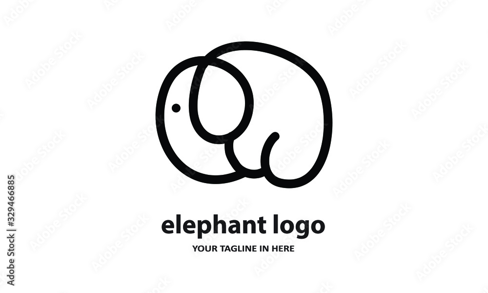 he concept of modern Sderhana elephant logo design is easy to remember he concept of modern Sderhana elephant logo design is easy to remember