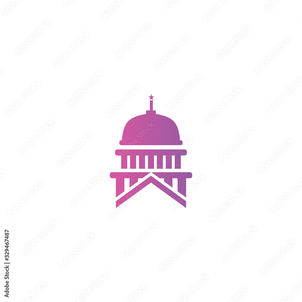  minimal vector logo design mosque