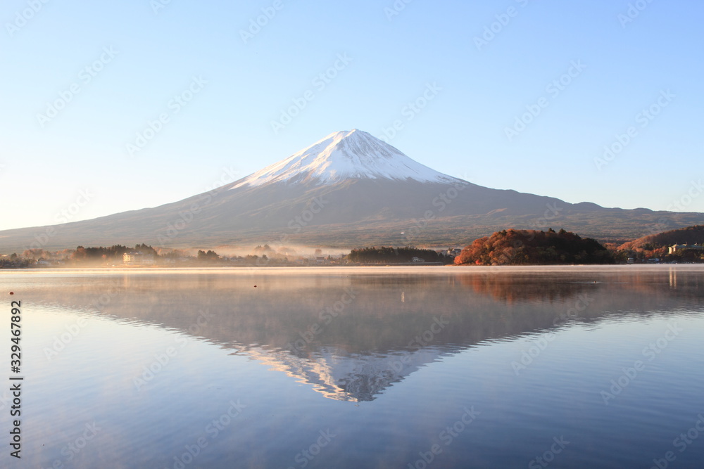 Mount Fuji and Lake Yamanaka JAPAN Mount Fuji and Lake Yamanaka JAPAN