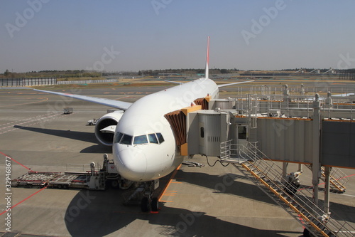 Airplane at Narita International Airport  photo