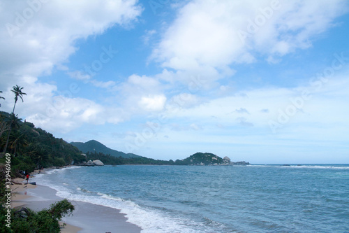 Bahía de cabo San juan en panorámica grande.