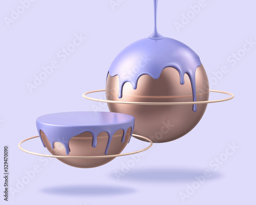 Lovely bronze planet