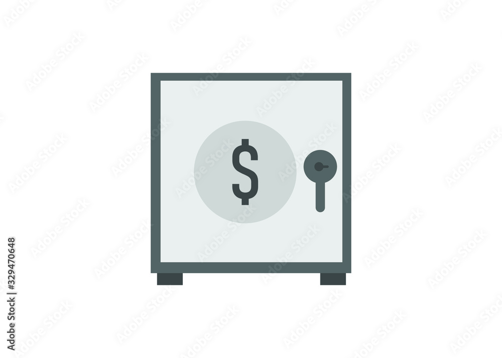 safe box, flat design style vector illustration safe box, flat design style vector illustration