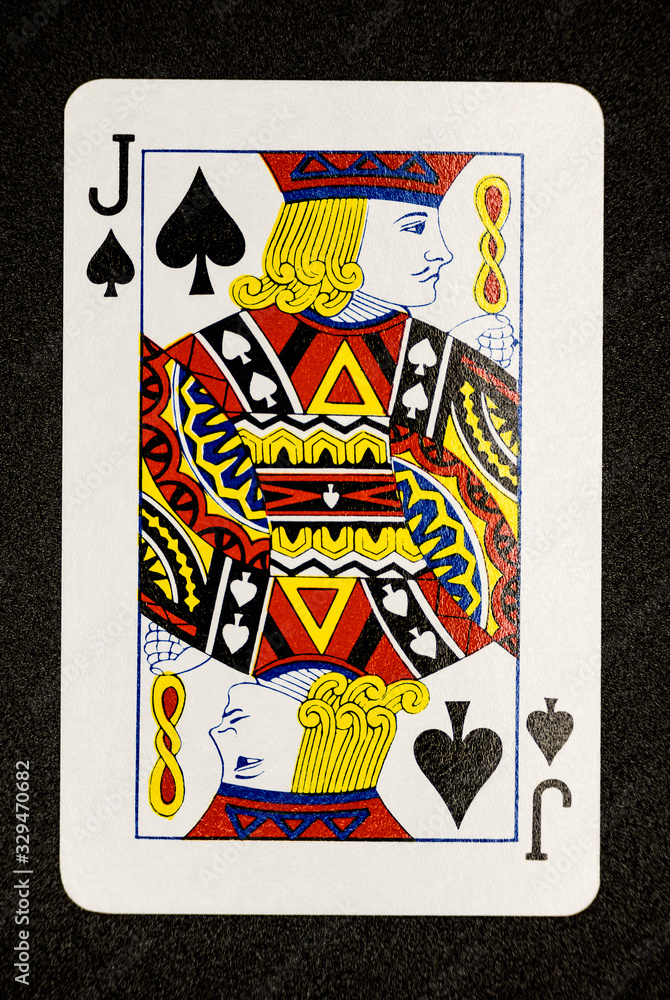 Obraz premium Spades playing card-Jack