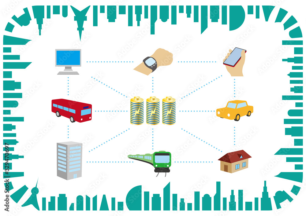 Obraz premium スマートシティ