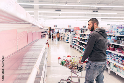 Supermarkets in countries such as Spain ,Italy, United States or Australia are running out of basic supplies on the shelves as toilet paper, food (Chicken , pasta, rice, sugar...) due to Coronavirus