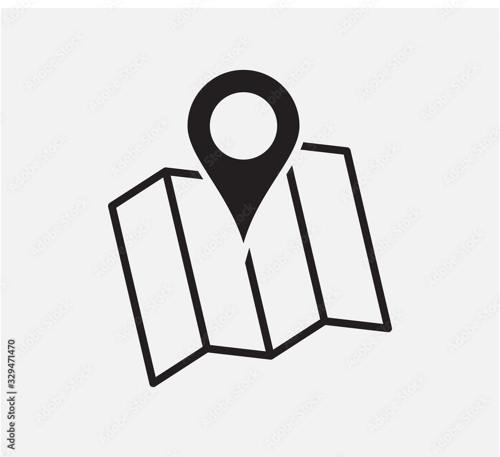 Pin Located icon vector logo design template best design Pin Located icon vector logo design template best design
