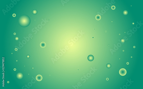 Virus. Abstract vector microbe on green background. Virus, allergy bacteria, medical healthcare, microbiology concept. Disease germ, pathogen organism, infectious micro virology