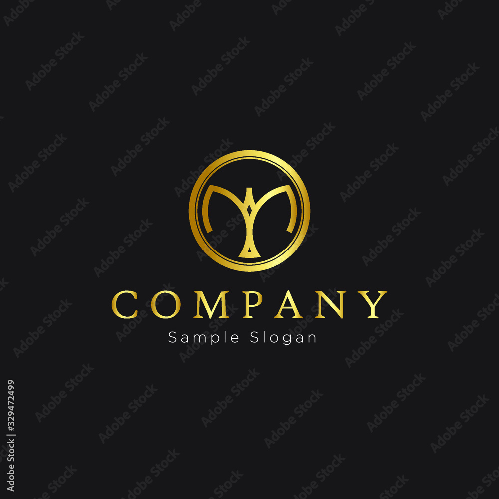 Exclusive Golden Circle Logo Design Exclusive Golden Circle Logo Design