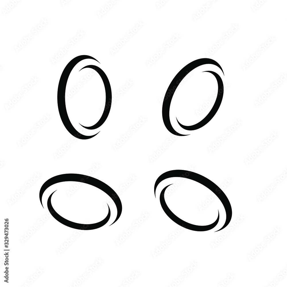 collection minimal ring logo icon design vector illustration collection minimal ring logo icon design vector illustration