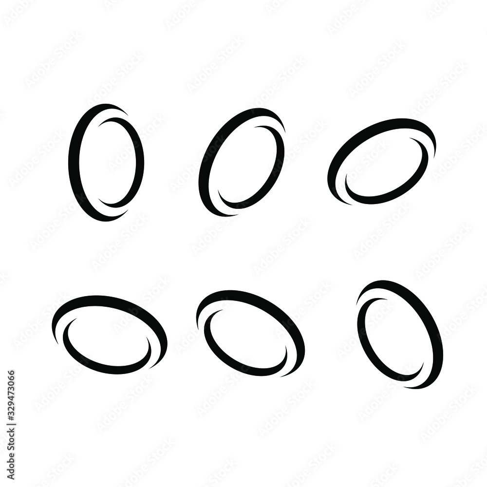 collection minimal ring logo icon design vector illustration collection minimal ring logo icon design vector illustration