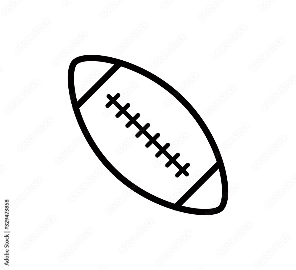 Rugby icon vector logo template Rugby icon vector logo template