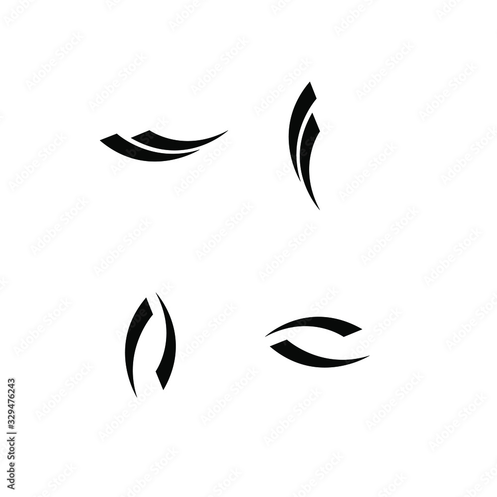 collection minimal swoosh logo icon design vector illustration collection minimal swoosh logo icon design vector illustration