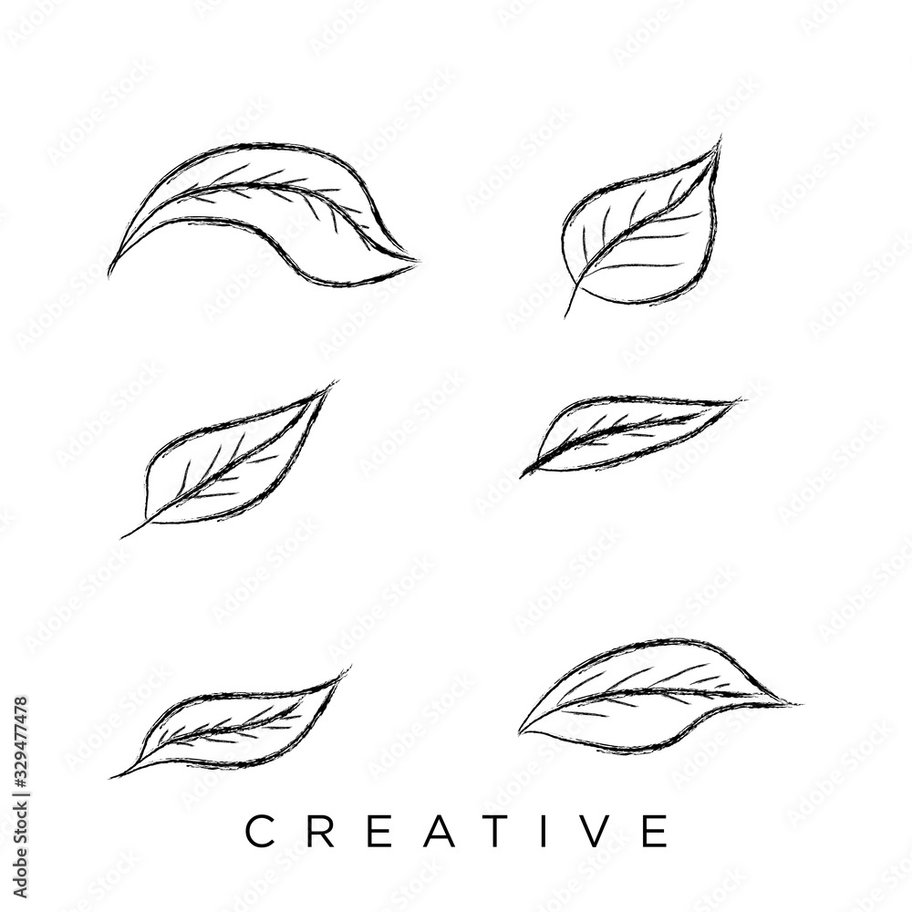 leaf icon set leaf icon set
