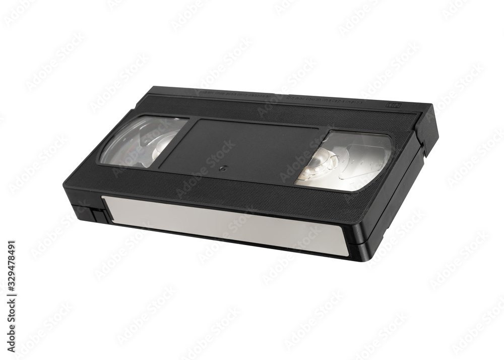 video tape cassette isolated on white background