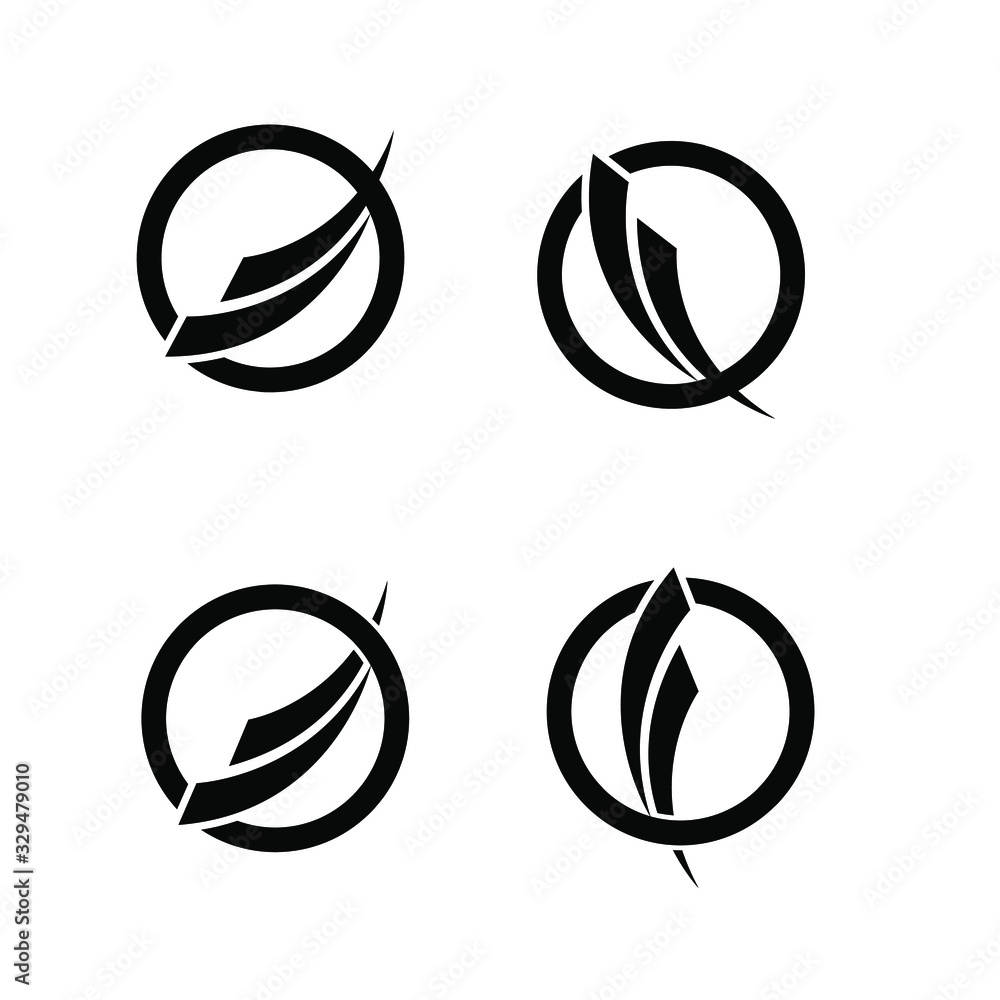 collection swoosh circle logo icon design vector illustration collection swoosh circle logo icon design vector illustration
