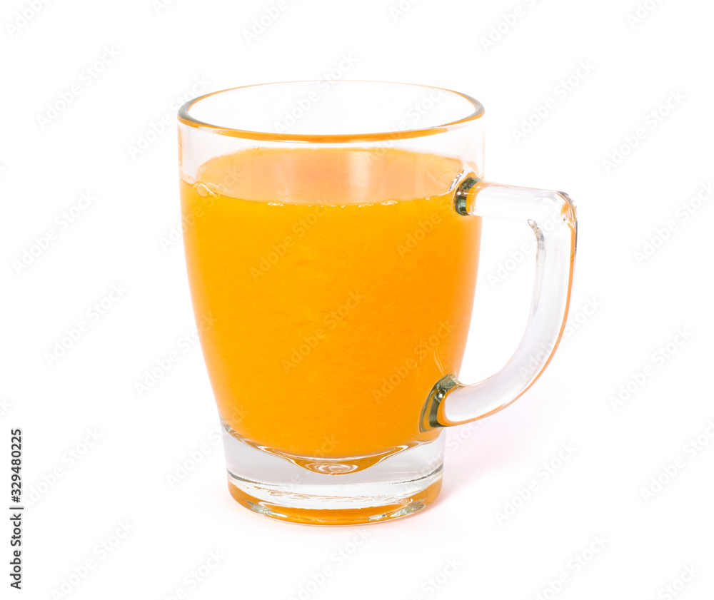 Glass of orange juice isolated on white background. Glass of orange juice isolated on white background.