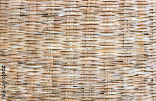 Bamboo handicraft weave Thai style pattern nature texture background