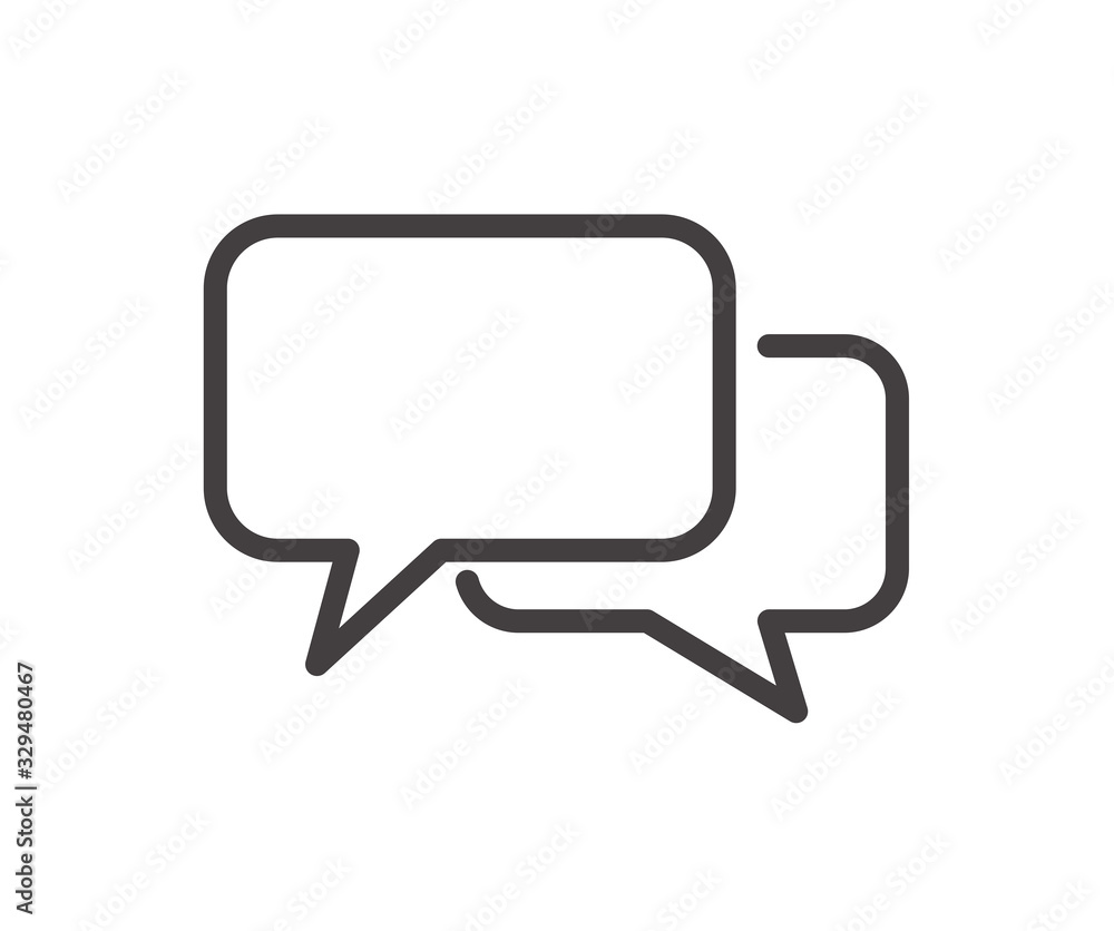 Chat icon. Speech Bubble icon. Vector flat design Chat icon. Speech Bubble icon. Vector flat design
