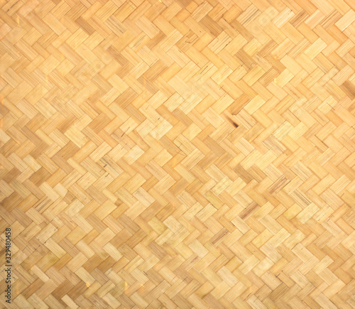 Bamboo handicraft weave Thai style pattern nature texture background