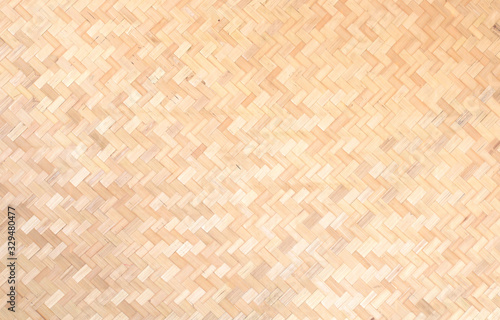 Bamboo handicraft weave Thai style pattern nature texture background