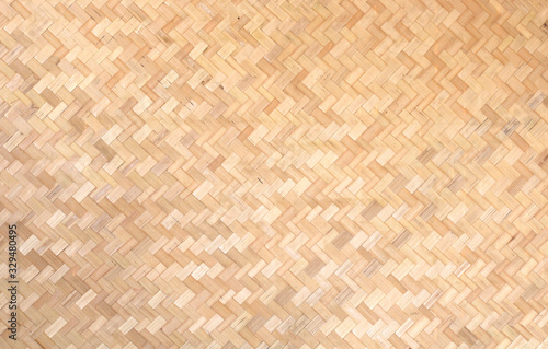 Bamboo handicraft weave Thai style pattern nature texture background