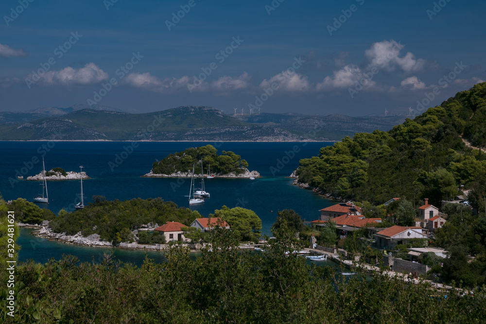 wonderful Prožurska Luka bay on the enchanting Mljet island in Croatia
