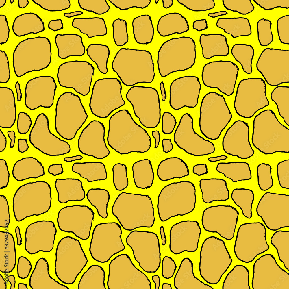 Giraffe skin hand drawn pen texture. Vector seamless pattern sketch skin pattern. Giraffe skin hand drawn pen texture. Vector seamless pattern sketch skin pattern.