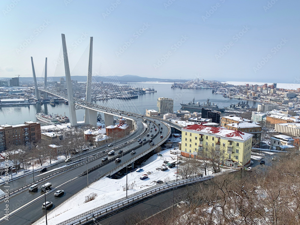Russia. The city of Vladivostok in early spring
