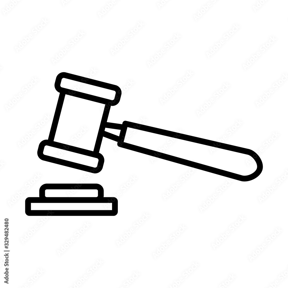 gavel law icon vector gavel law icon vector